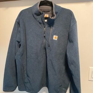 Carhartt Blue Half-Zip Fleece Jacket